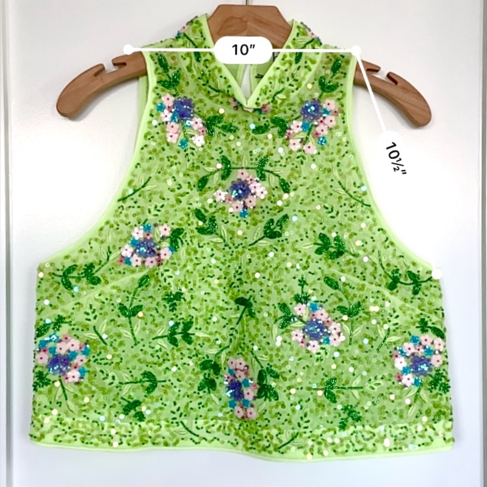 & Other Stories Beaded Crop Top - Picture 9 of 10